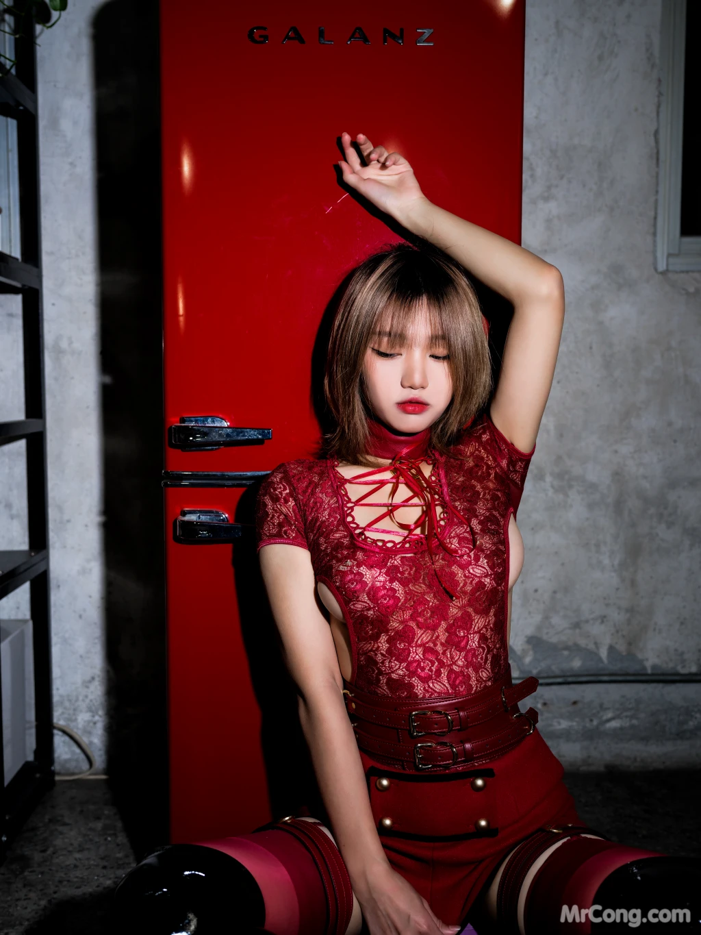 Coser柒柒要乖哦 No006 红 29 photos - 4