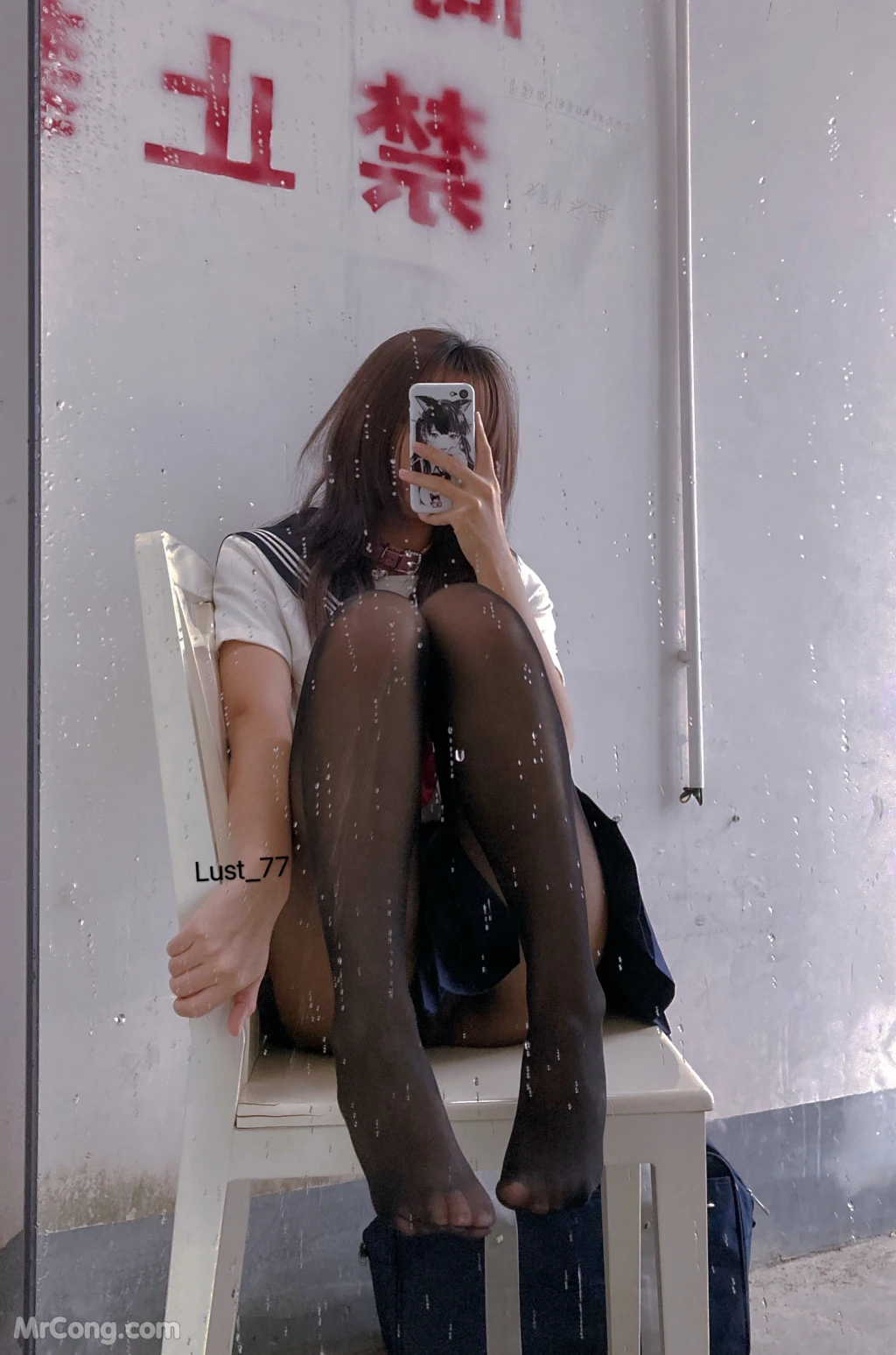 Coser柒柒要乖哦 No007 天台学姐 80 photos - 69