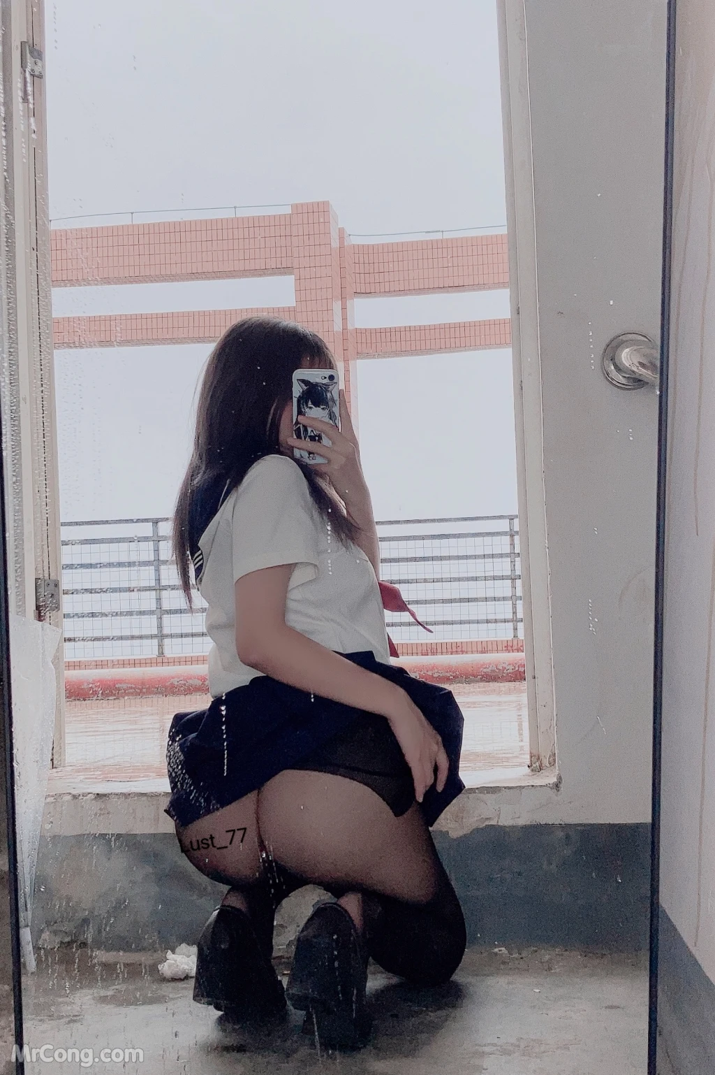 Coser柒柒要乖哦 No007 天台学姐 80 photos - 74