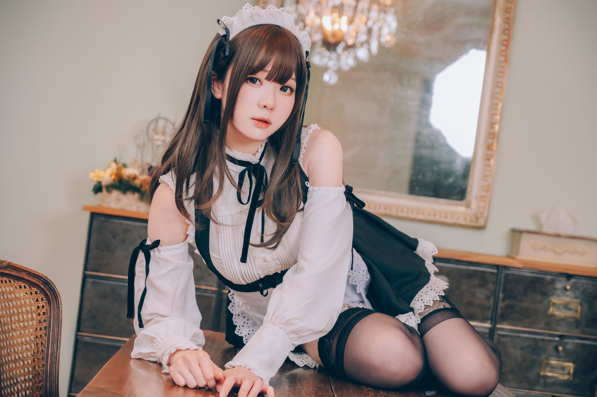 Coser霜月shimo 女仆图鉴2 115 photos - 19