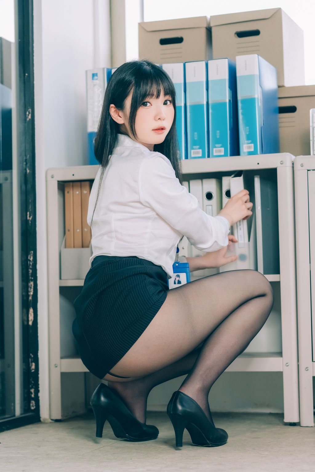 Coser霜月shimo 霜月的秘密辦公室 Shimo Secret Office 125 photos - 43