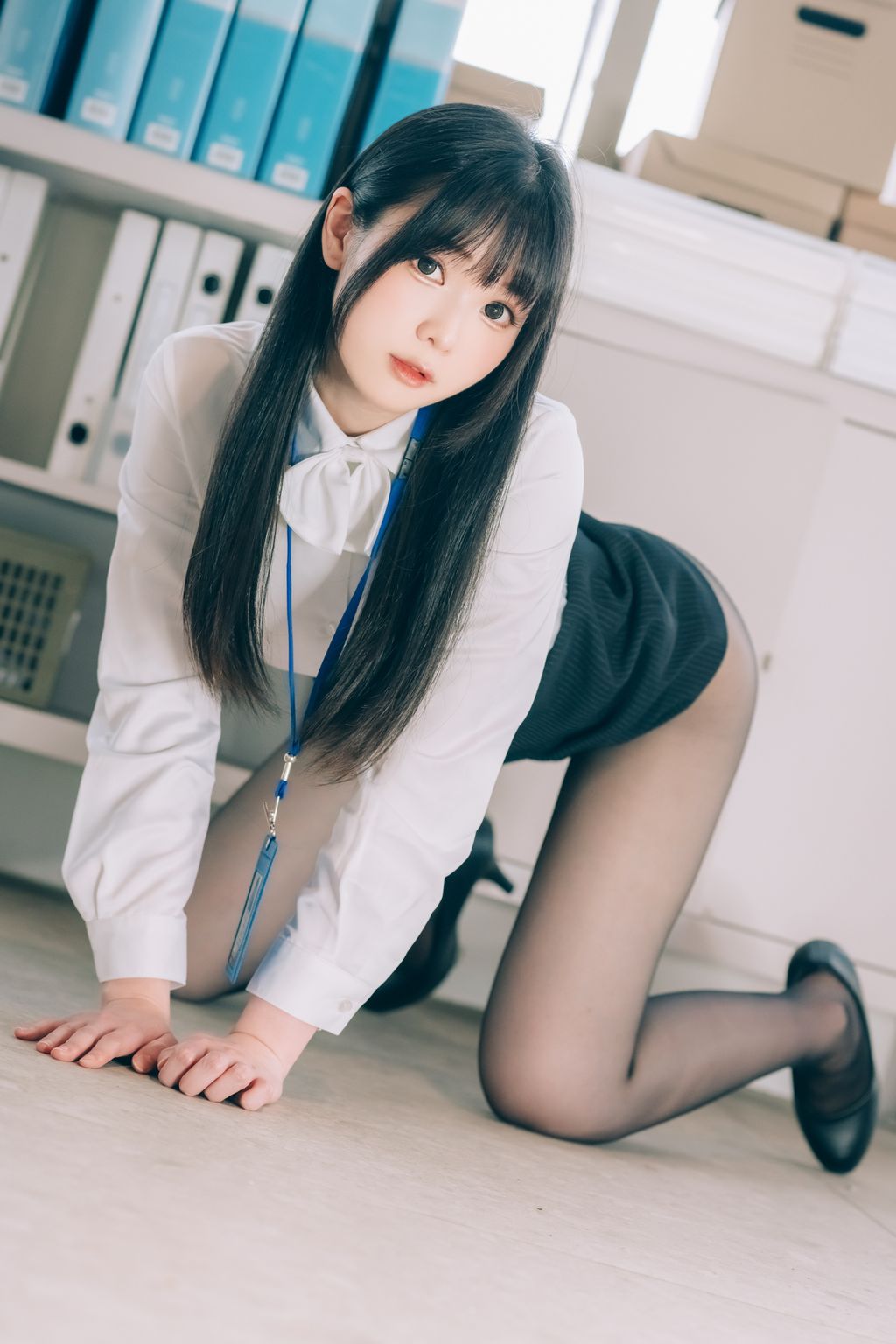 Coser霜月shimo 霜月的秘密辦公室 Shimo Secret Office 125 photos - 55