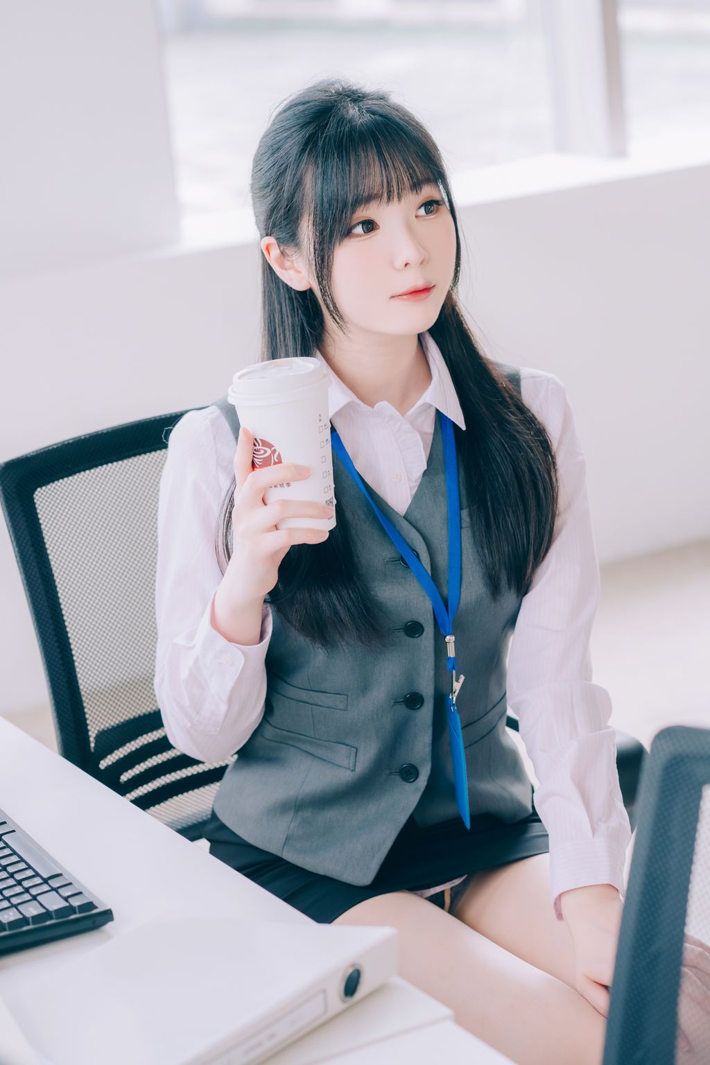 Coser霜月shimo 霜月的秘密辦公室 Shimo Secret Office 125 photos - 69