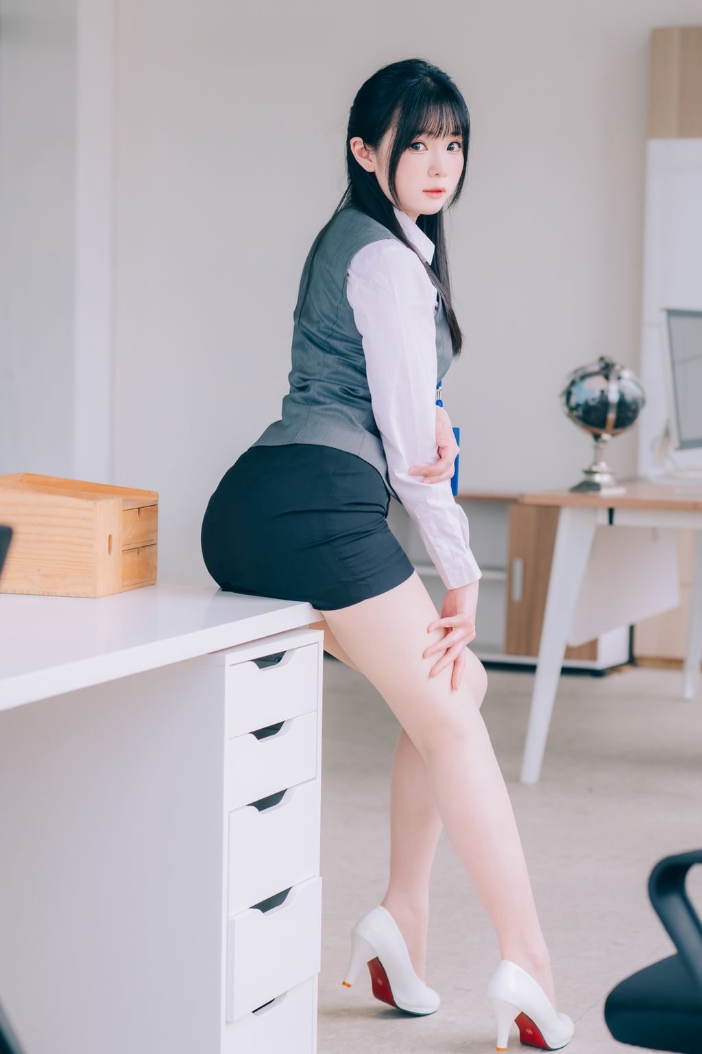Coser霜月shimo 霜月的秘密辦公室 Shimo Secret Office 125 photos - 73