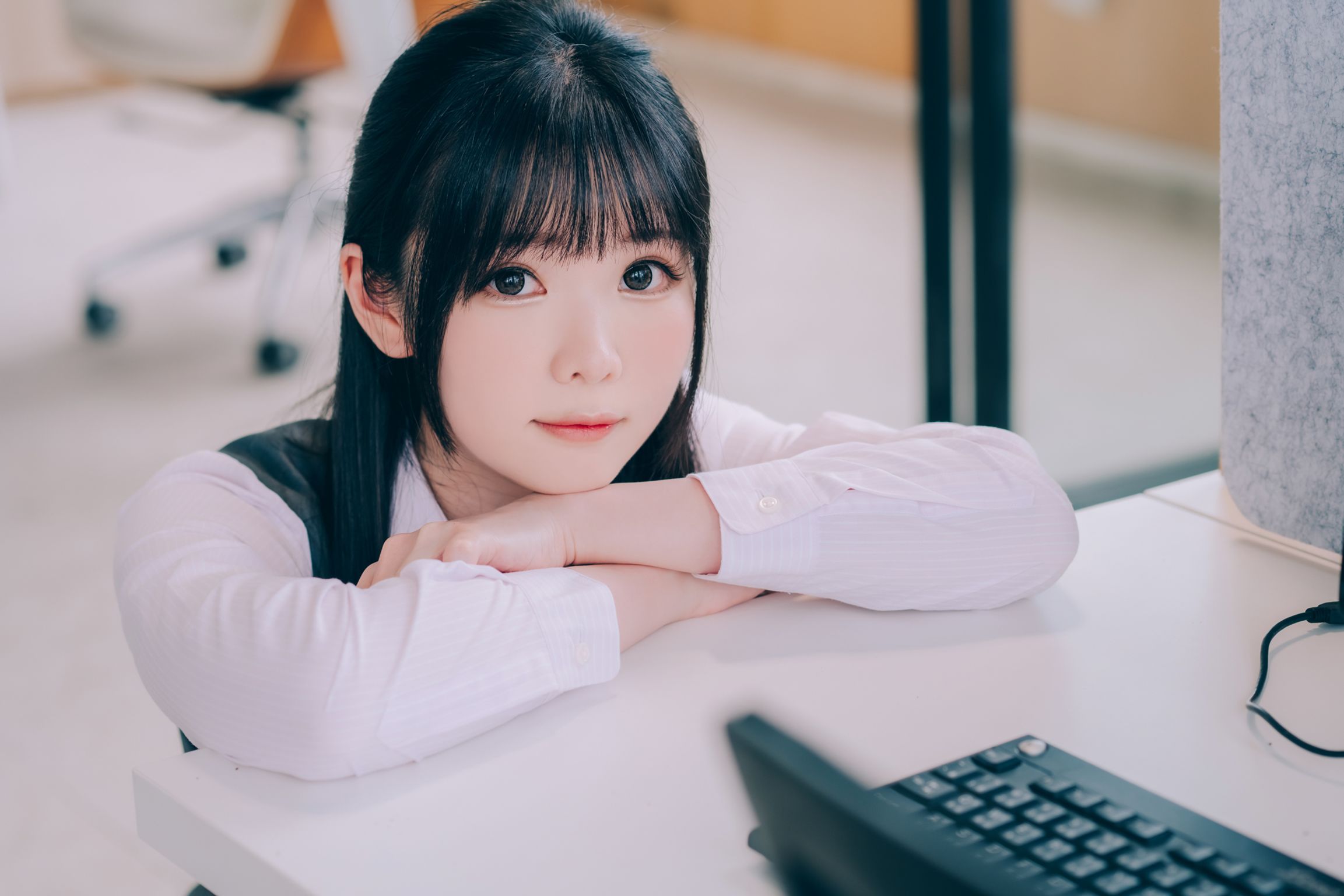 Coser霜月shimo 霜月的秘密辦公室 Shimo Secret Office 125 photos - 75