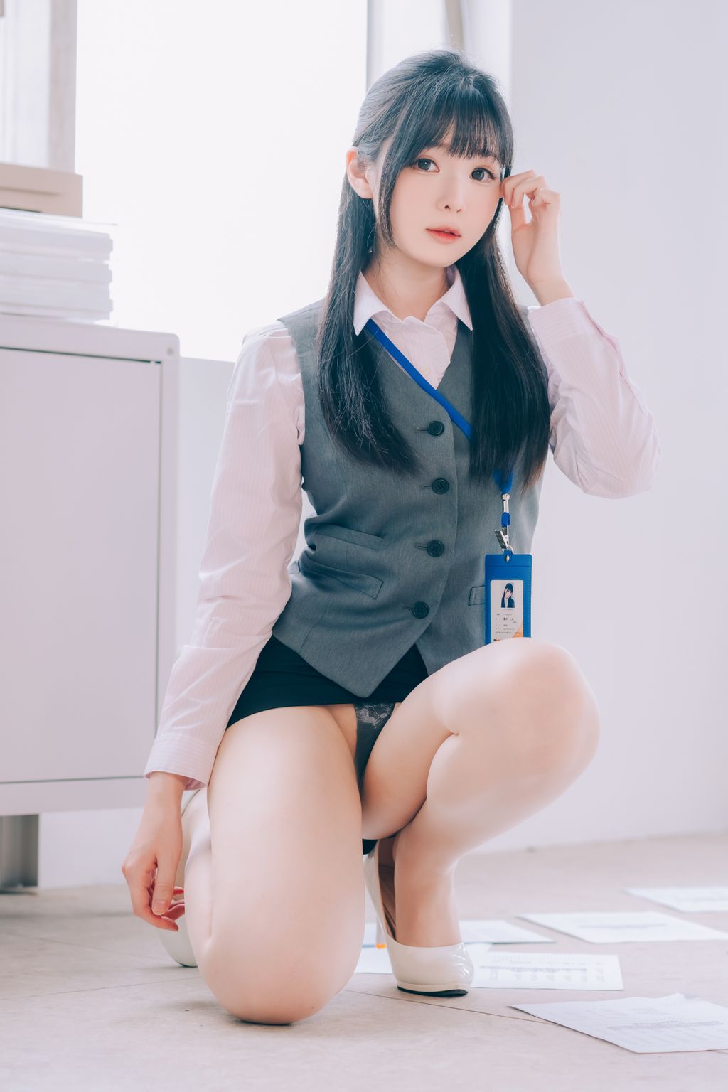 Coser霜月shimo 霜月的秘密辦公室 Shimo Secret Office 125 photos - 85
