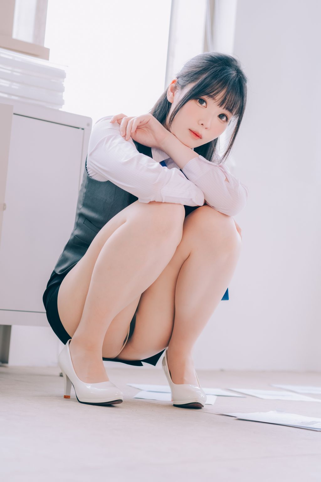 Coser霜月shimo 霜月的秘密辦公室 Shimo Secret Office 125 photos - 86