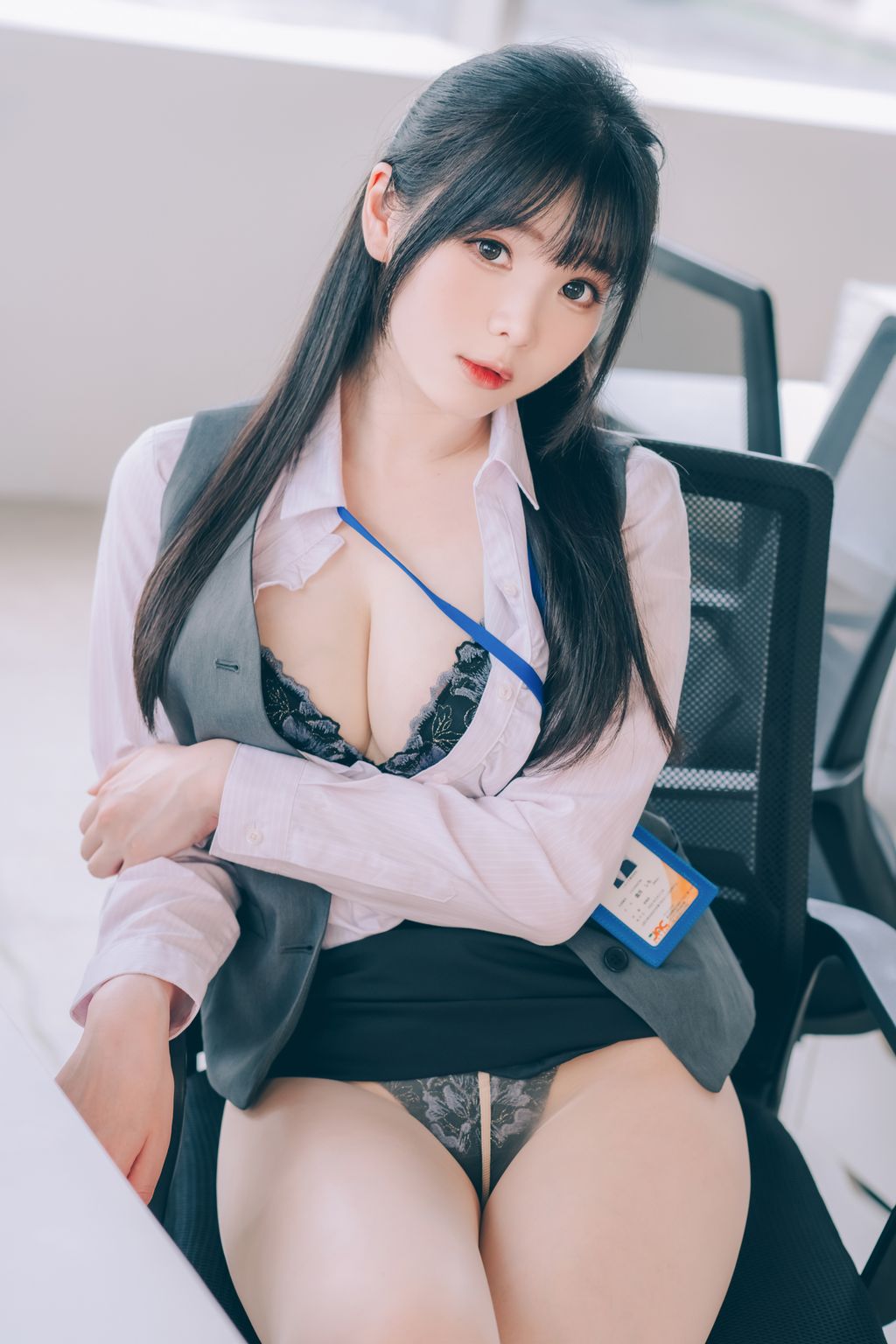 Coser霜月shimo 霜月的秘密辦公室 Shimo Secret Office 125 photos - 99