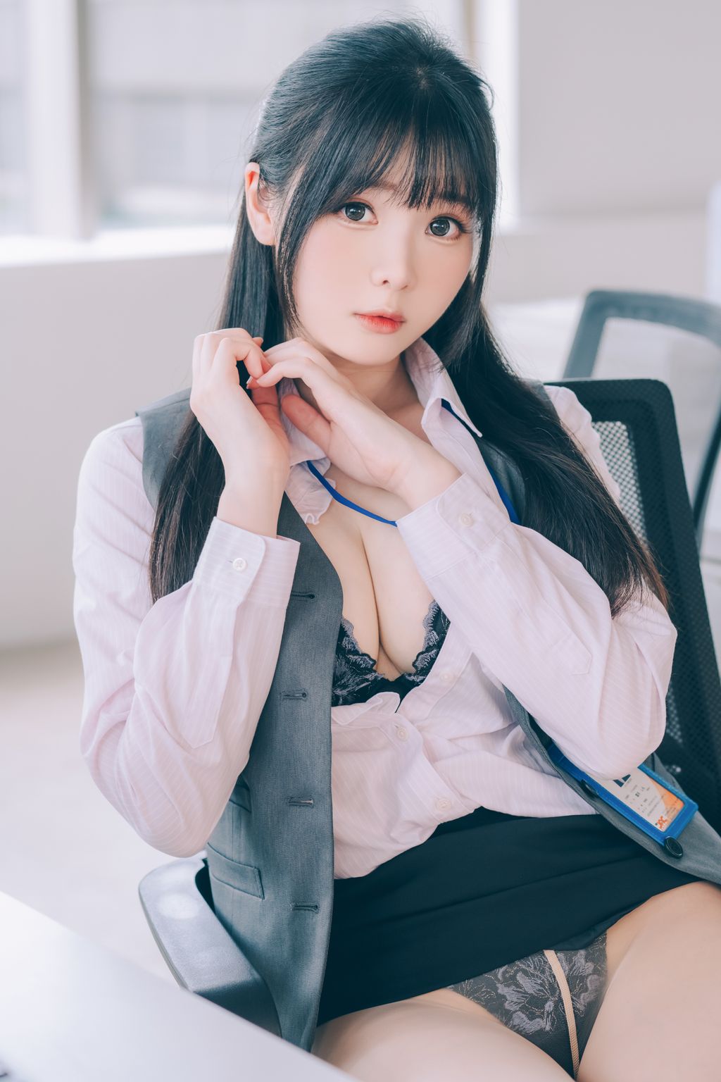 Coser霜月shimo 霜月的秘密辦公室 Shimo Secret Office 125 photos - 102