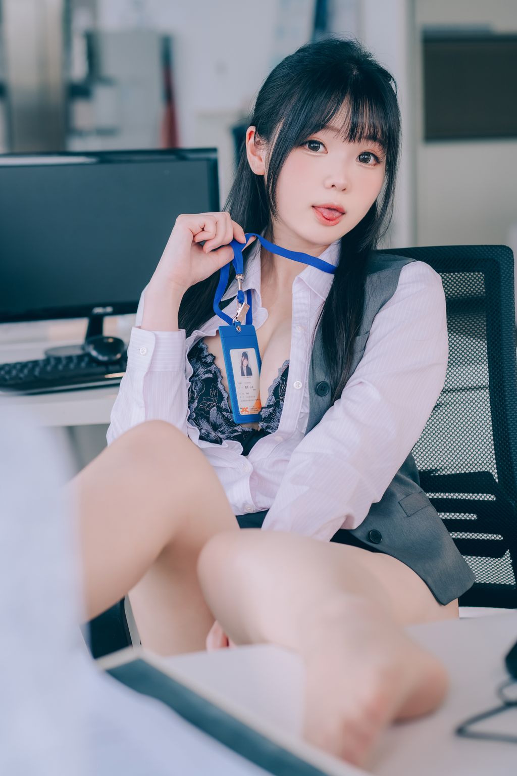 Coser霜月shimo 霜月的秘密辦公室 Shimo Secret Office 125 photos - 103