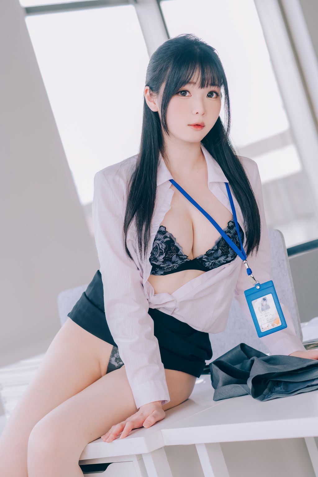 Coser霜月shimo 霜月的秘密辦公室 Shimo Secret Office 125 photos - 108