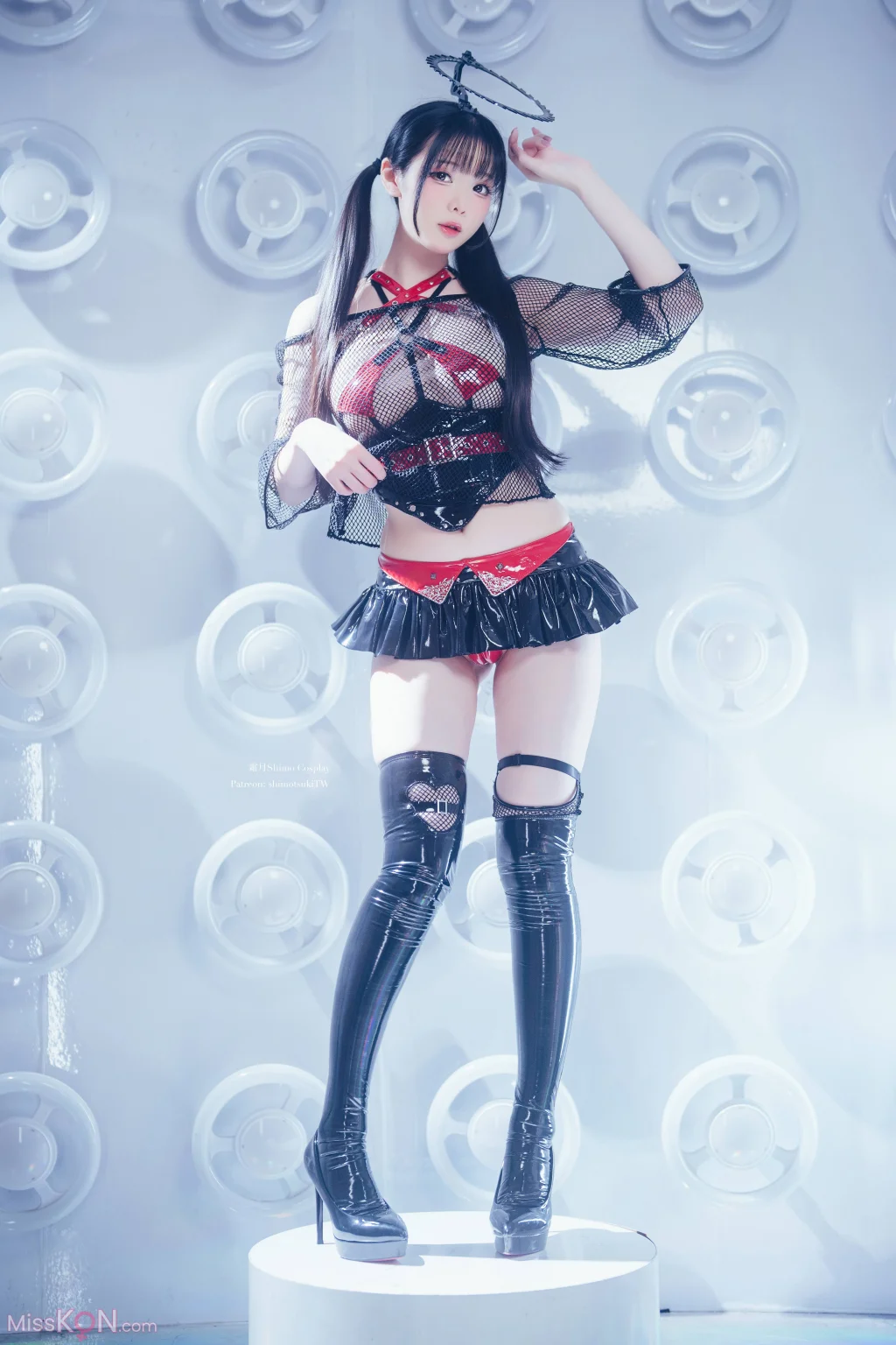 Coser霜月shimo 2025年09月订阅 賽博黑天使 Cyber Black Angel 20 photos  3 videos