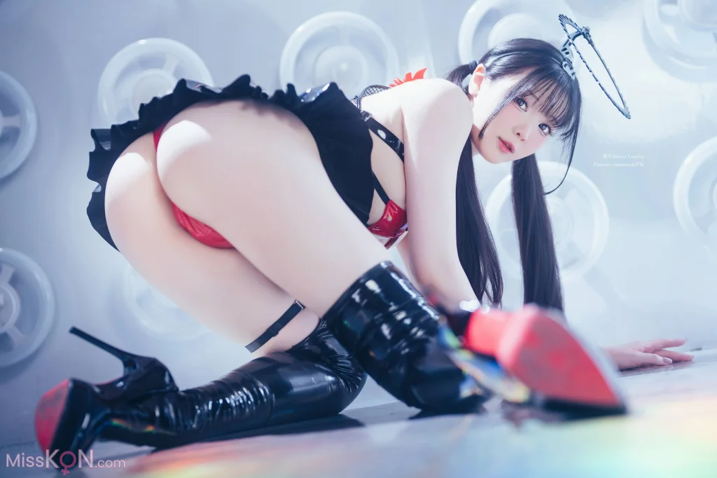 Coser霜月shimo 2025年09月订阅 賽博黑天使 Cyber Black Angel 20 photos  3 videos - 19