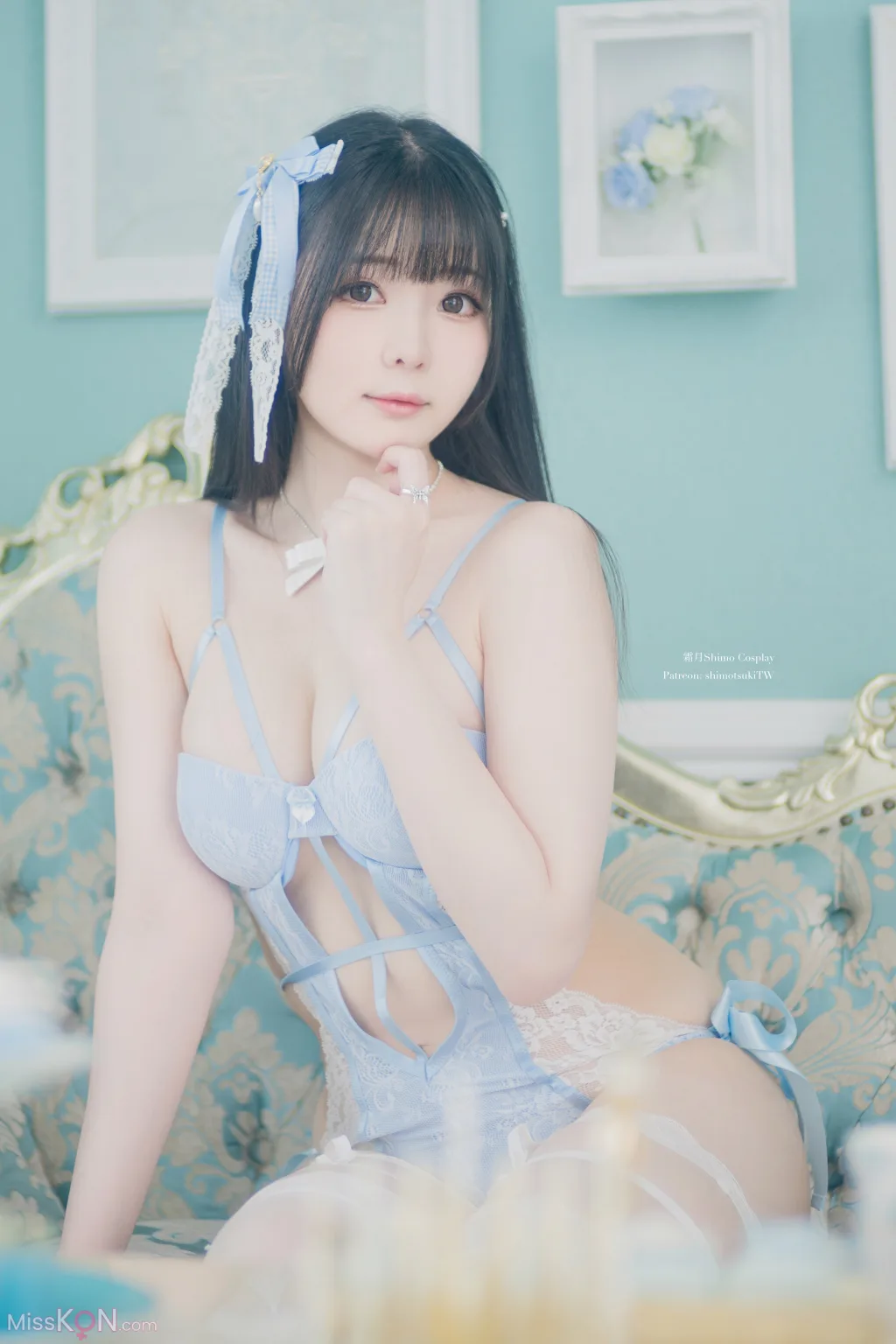 Coser霜月shimo Blue Lingerie 41 photos - 13