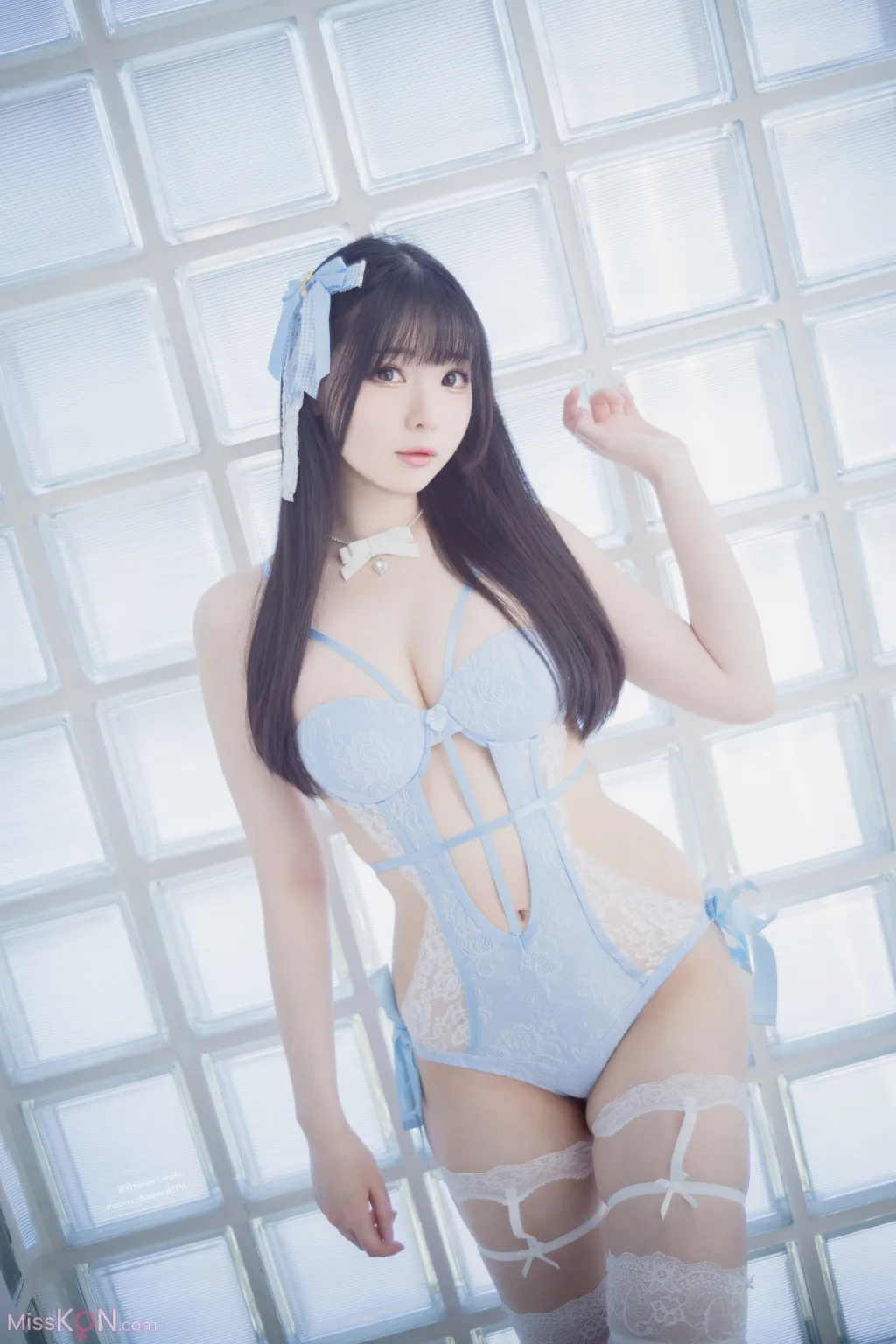 Coser霜月shimo Blue Lingerie 41 photos - 20