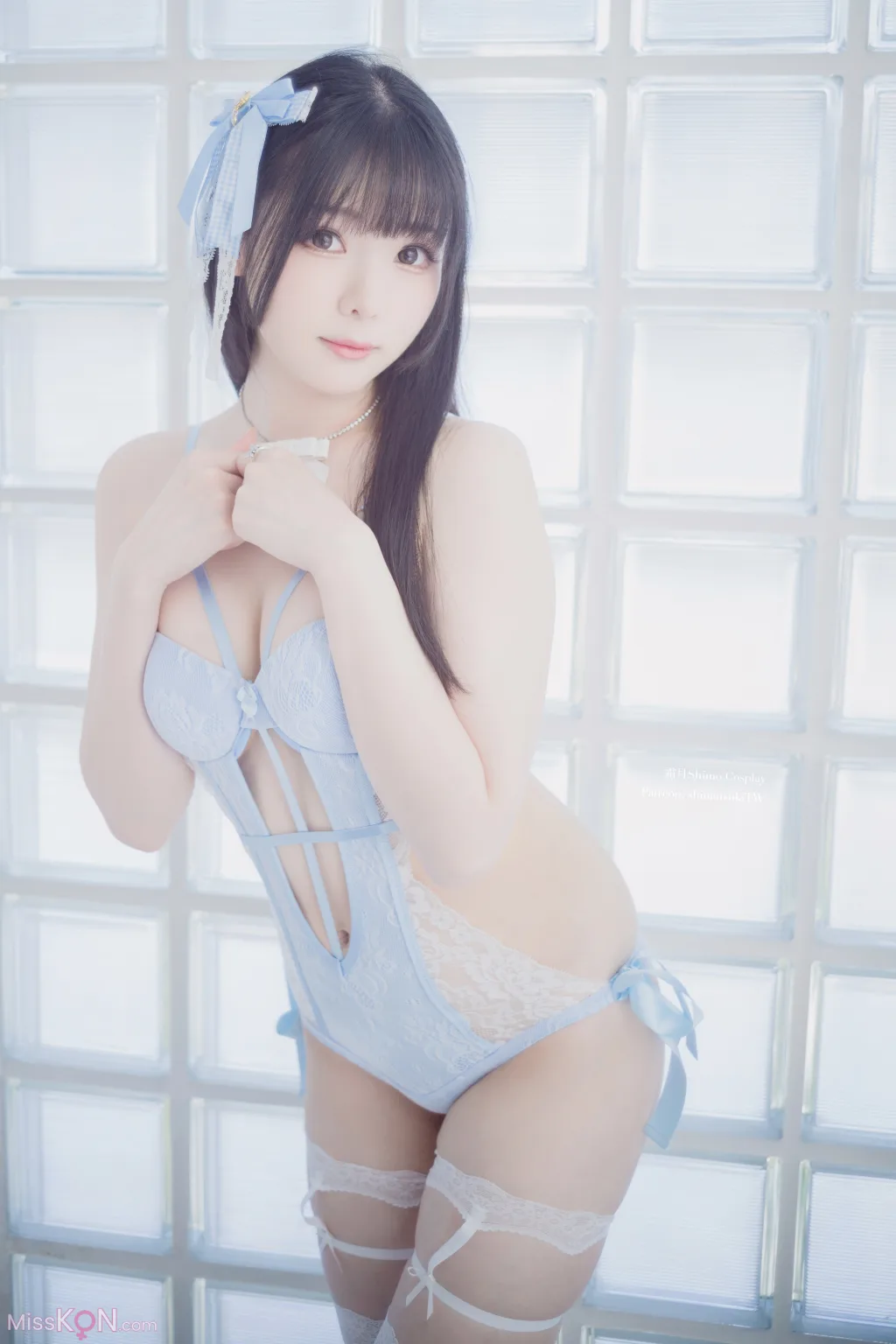 Coser霜月shimo Blue Lingerie 41 photos - 23