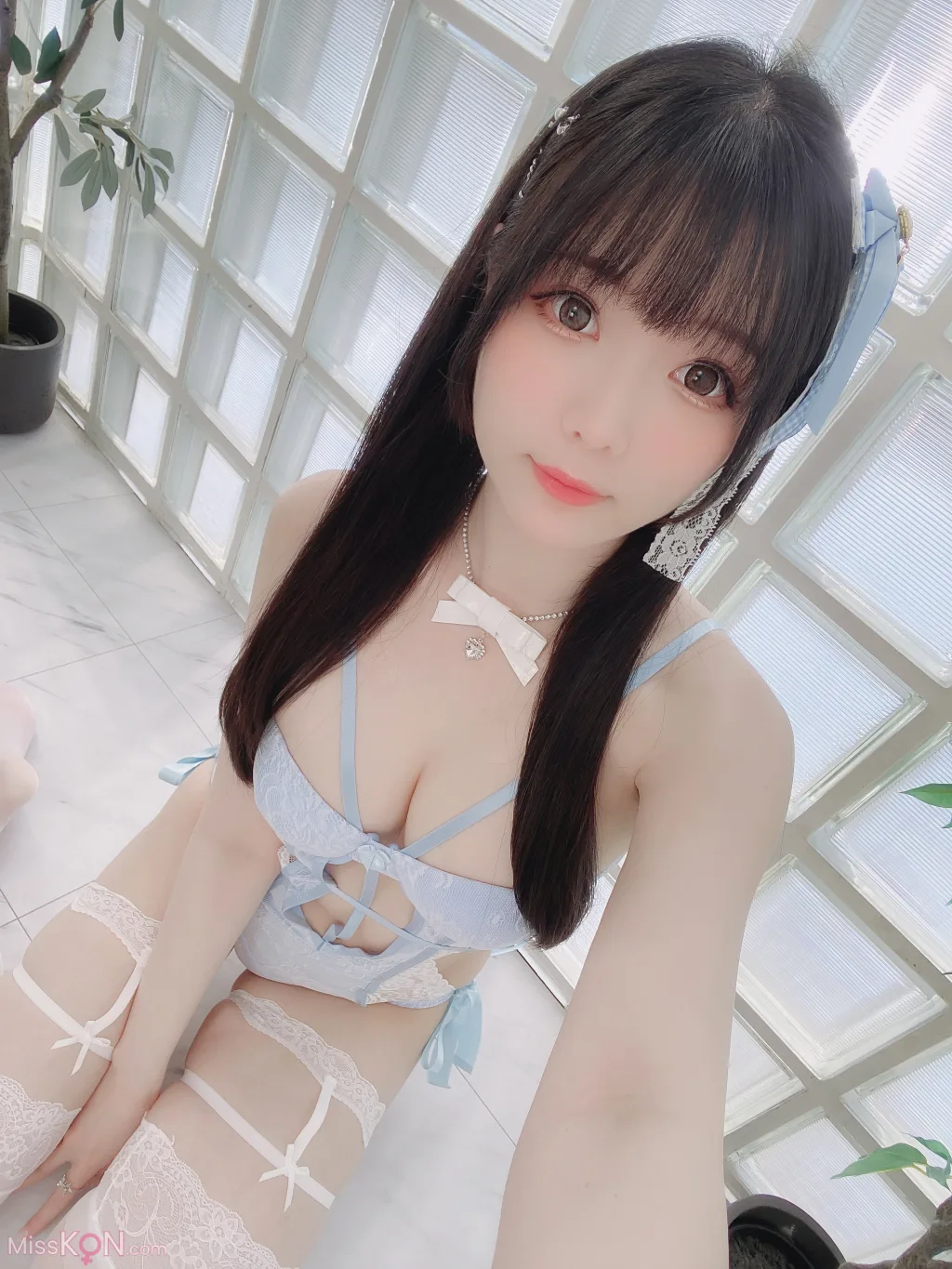 Coser霜月shimo Blue Lingerie 41 photos - 26