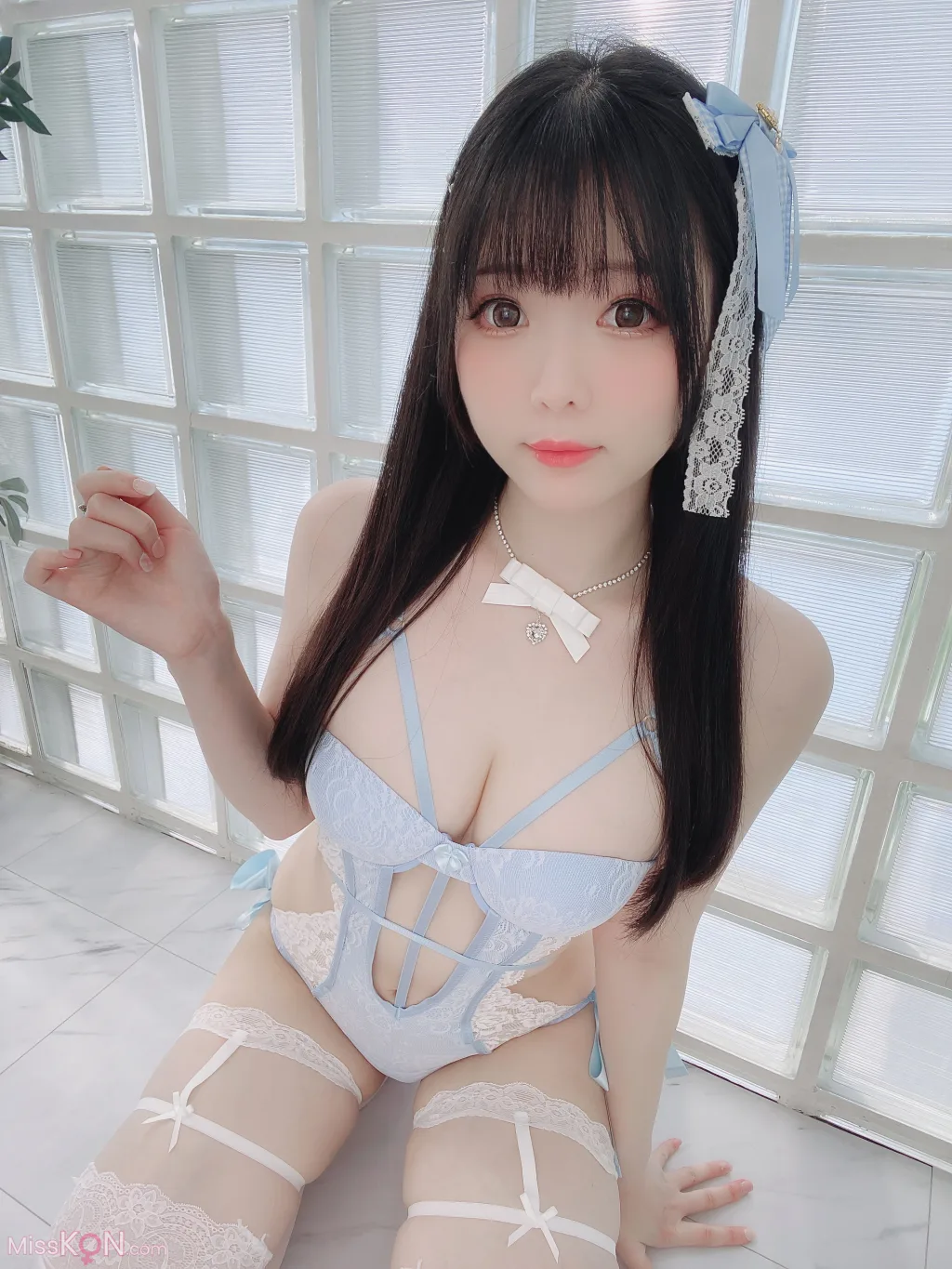 Coser霜月shimo Blue Lingerie 41 photos - 28