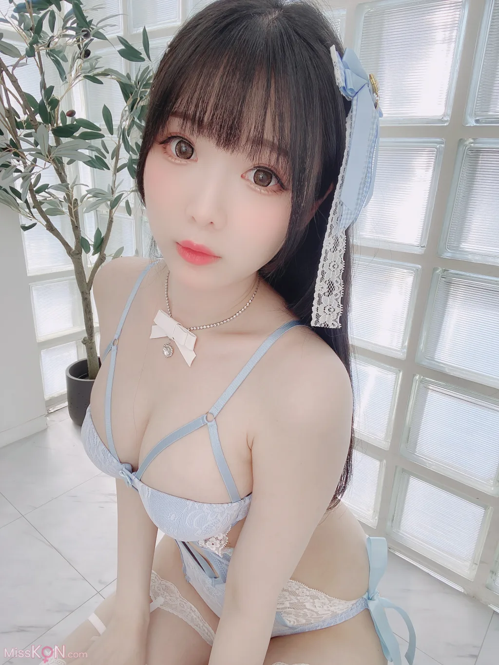 Coser霜月shimo Blue Lingerie 41 photos - 35