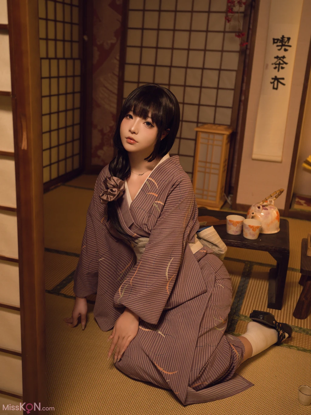 Coseryuuhui玉汇 独居的寡姐 135 photos