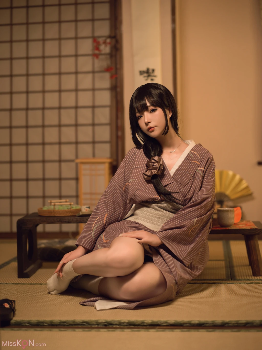 Coseryuuhui玉汇 独居的寡姐 135 photos - 44