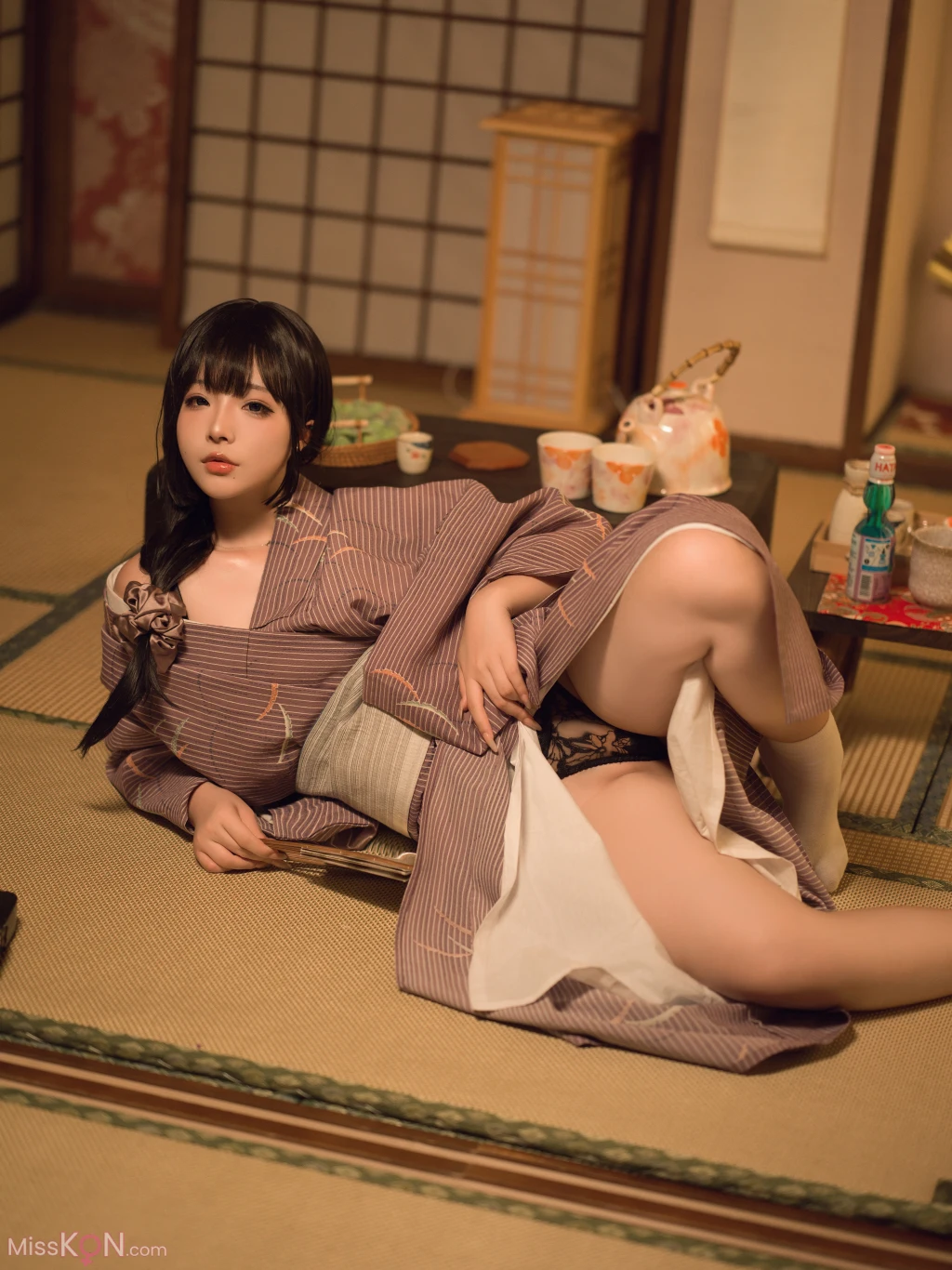 Coseryuuhui玉汇 独居的寡姐 135 photos - 51