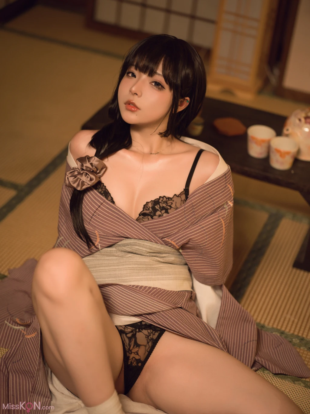 Coseryuuhui玉汇 独居的寡姐 135 photos - 59