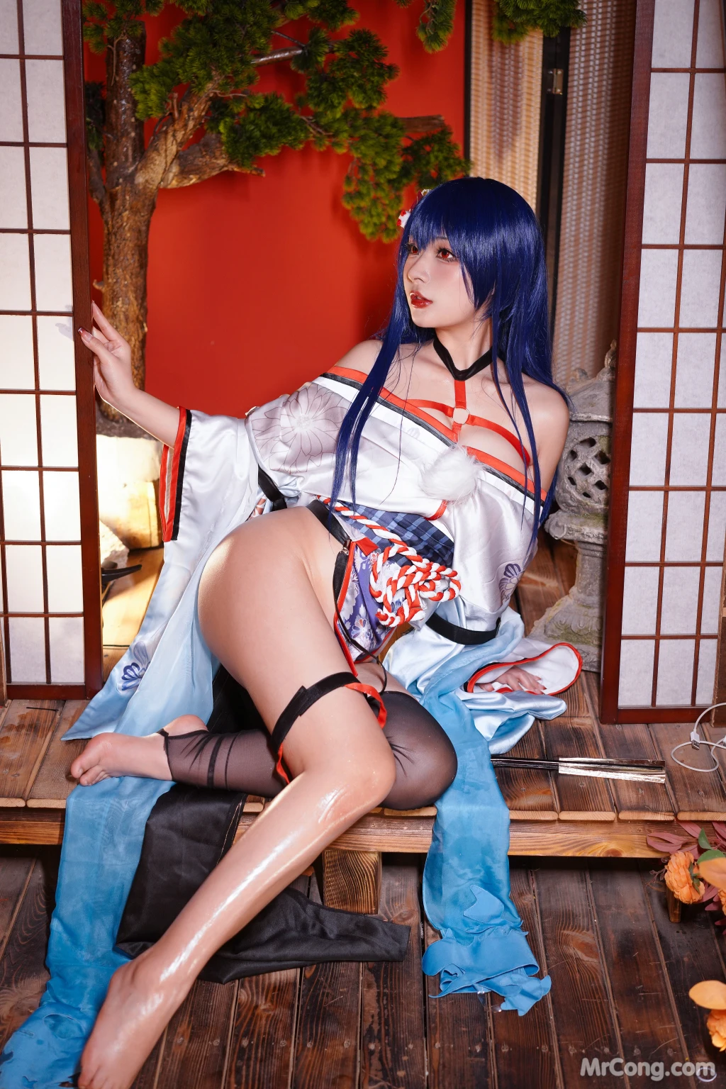 Coseryuuhui玉汇 No028 Erophone Re 真子-和服抹油 82 photos - 29