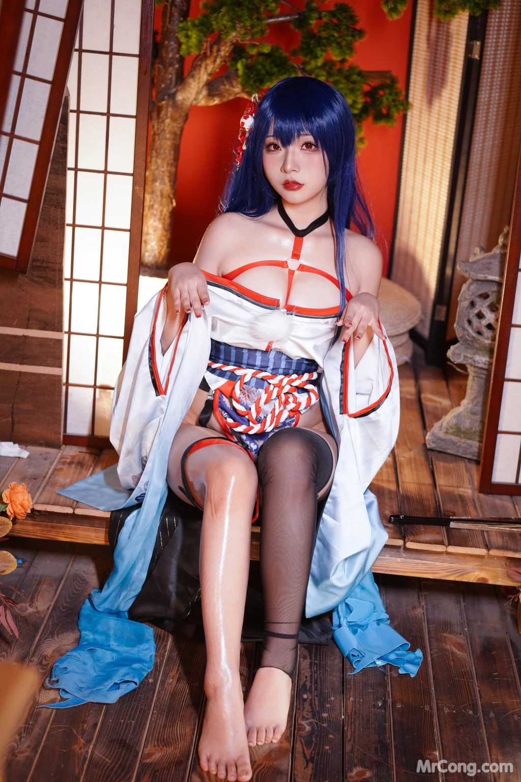 Coseryuuhui玉汇 No028 Erophone Re 真子-和服抹油 82 photos - 30