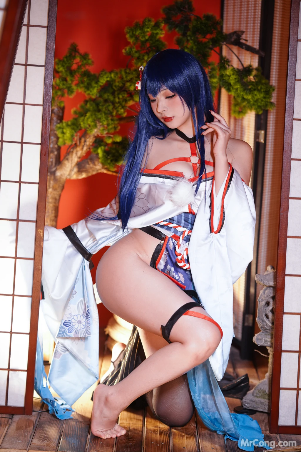 Coseryuuhui玉汇 No028 Erophone Re 真子-和服抹油 82 photos - 39