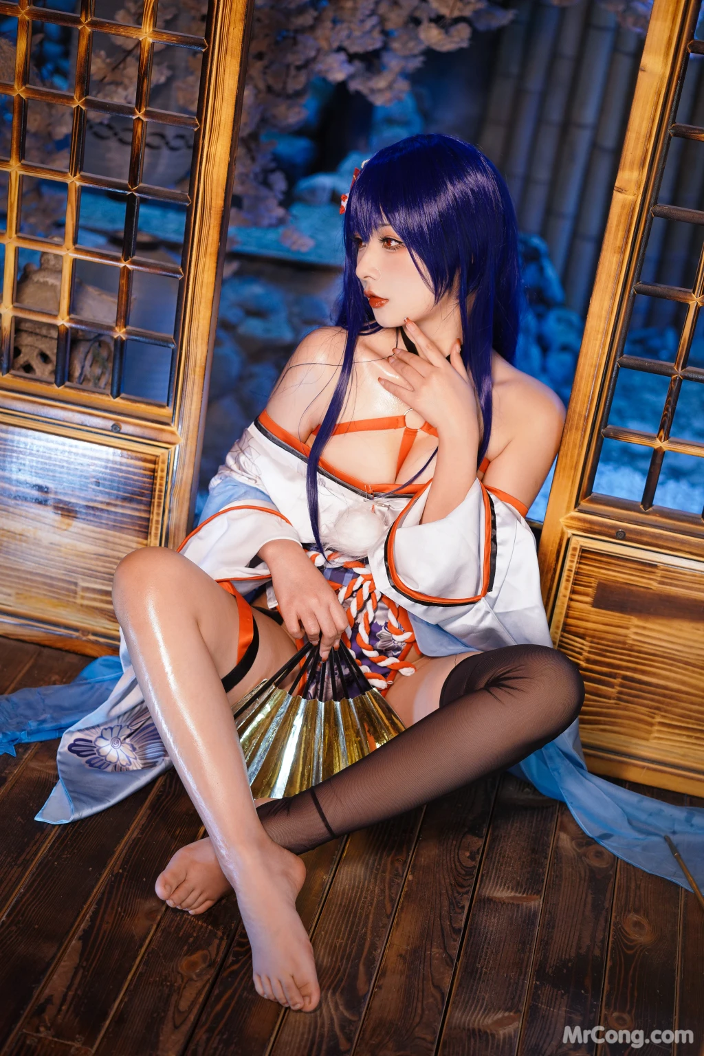 Coseryuuhui玉汇 No028 Erophone Re 真子-和服抹油 82 photos - 82