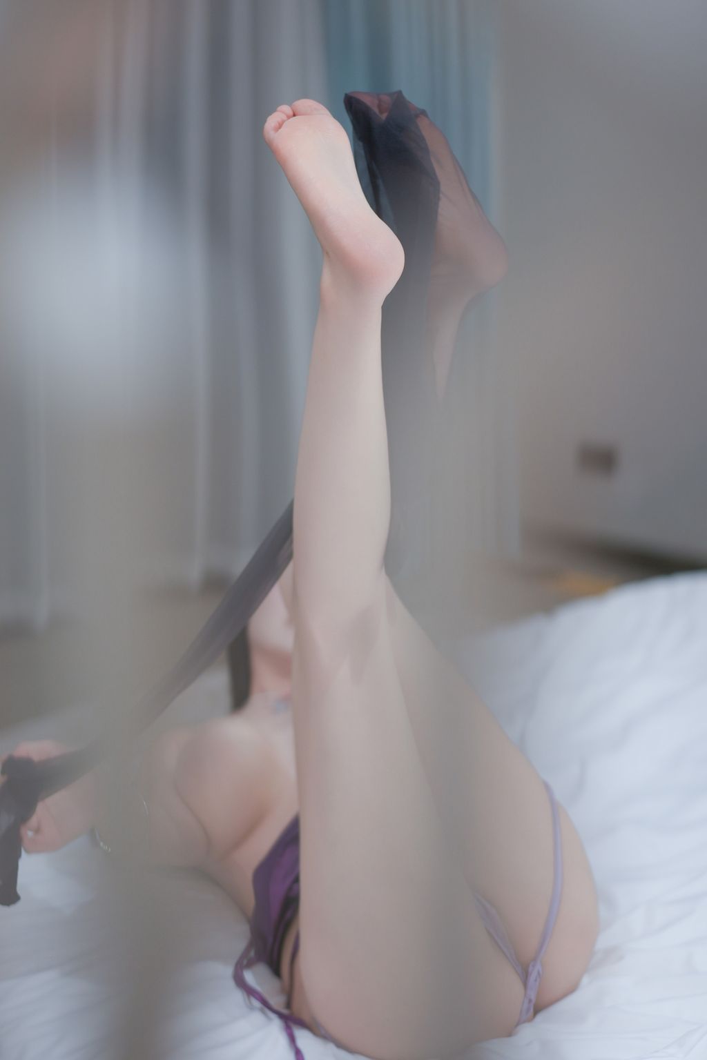 内购无水印 Zhu Ke Er 朱可儿 秀人网模特 紫色吊带 98 photos - 81