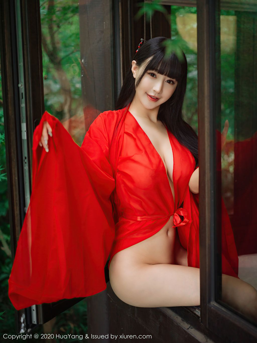 HuaYang Vol 310 Zhu Ke Er 朱 可 儿 Flower 70 photos - 4