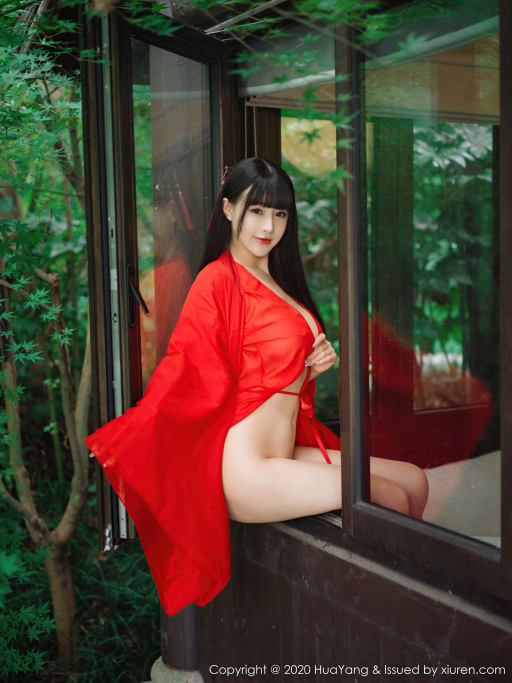 HuaYang Vol 310 Zhu Ke Er 朱 可 儿 Flower 70 photos - 5