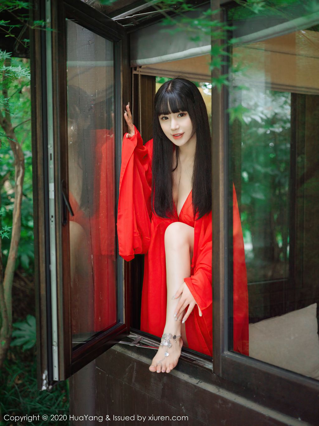 HuaYang Vol 310 Zhu Ke Er 朱 可 儿 Flower 70 photos - 9