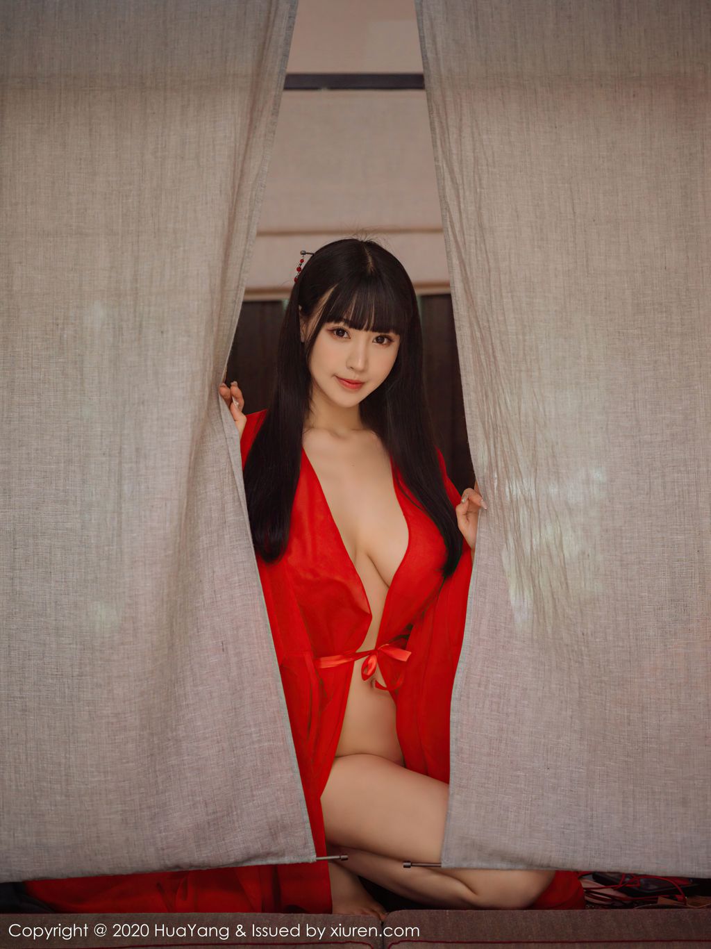 HuaYang Vol 310 Zhu Ke Er 朱 可 儿 Flower 70 photos - 11