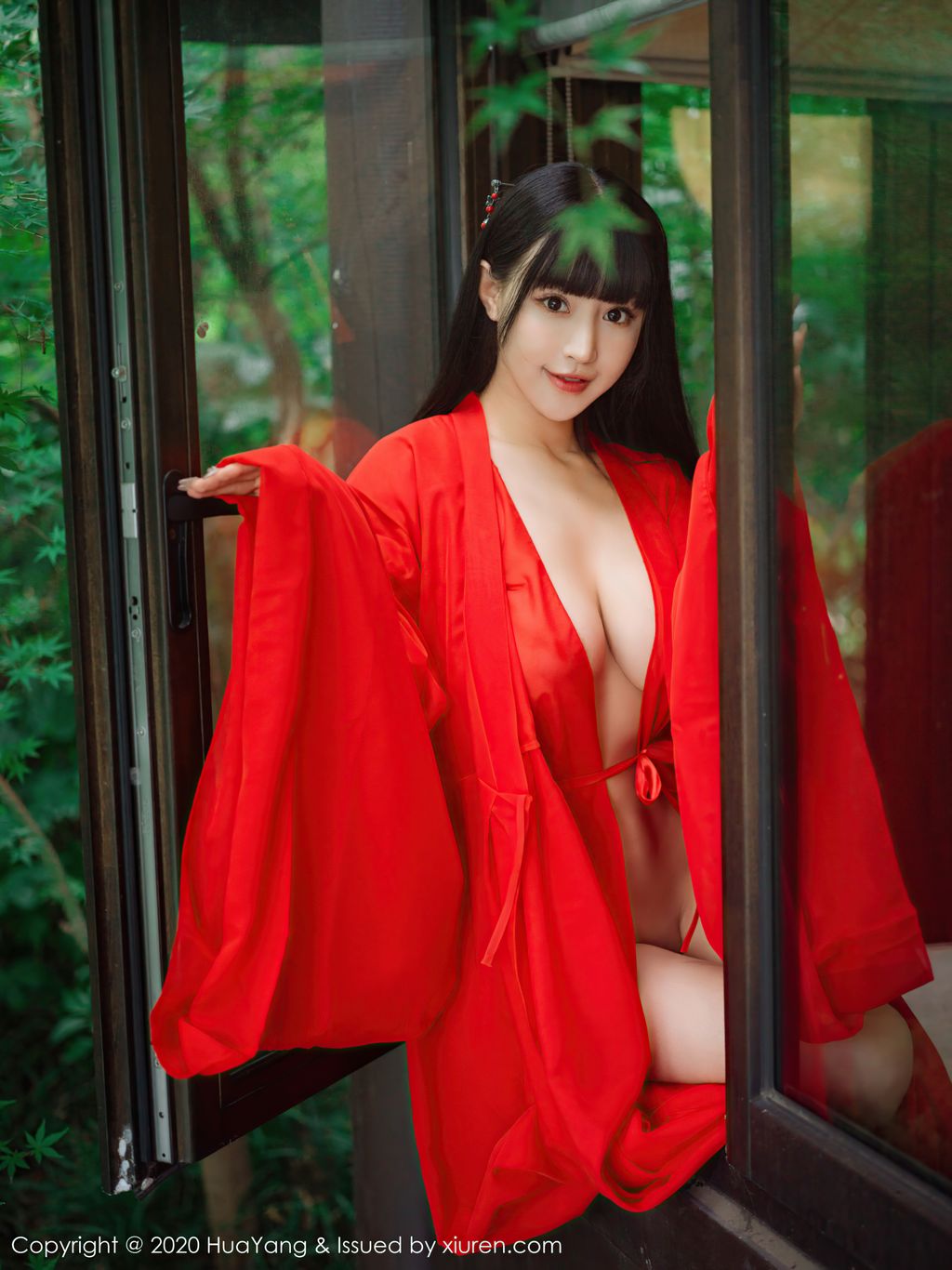 HuaYang Vol 310 Zhu Ke Er 朱 可 儿 Flower 70 photos - 12