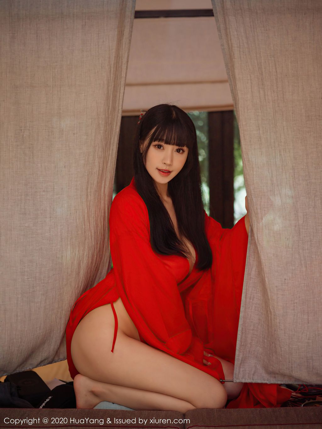 HuaYang Vol 310 Zhu Ke Er 朱 可 儿 Flower 70 photos - 18