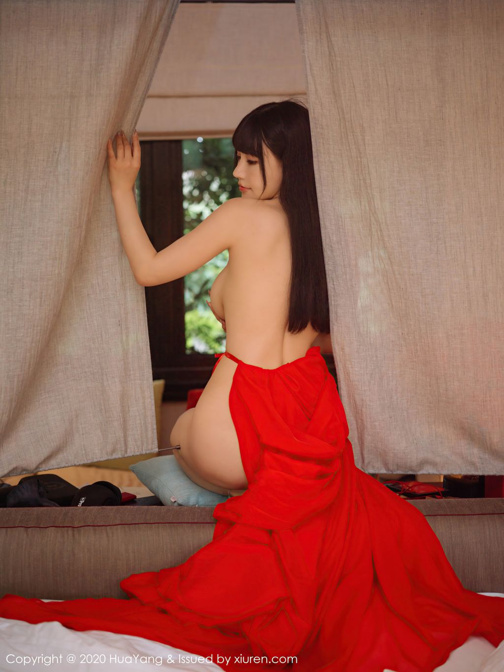 HuaYang Vol 310 Zhu Ke Er 朱 可 儿 Flower 70 photos - 26