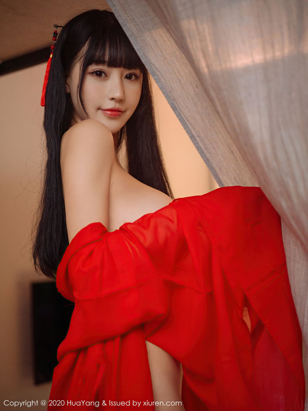 HuaYang Vol 310 Zhu Ke Er 朱 可 儿 Flower 70 photos - 36