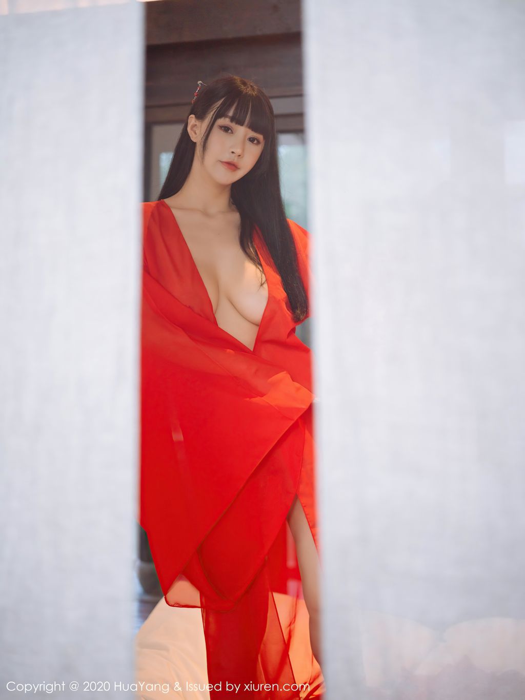 HuaYang Vol 310 Zhu Ke Er 朱 可 儿 Flower 70 photos - 41