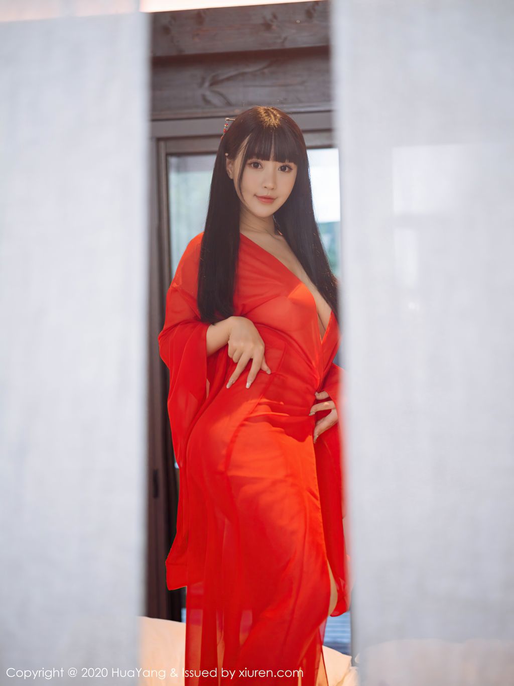 HuaYang Vol 310 Zhu Ke Er 朱 可 儿 Flower 70 photos - 42