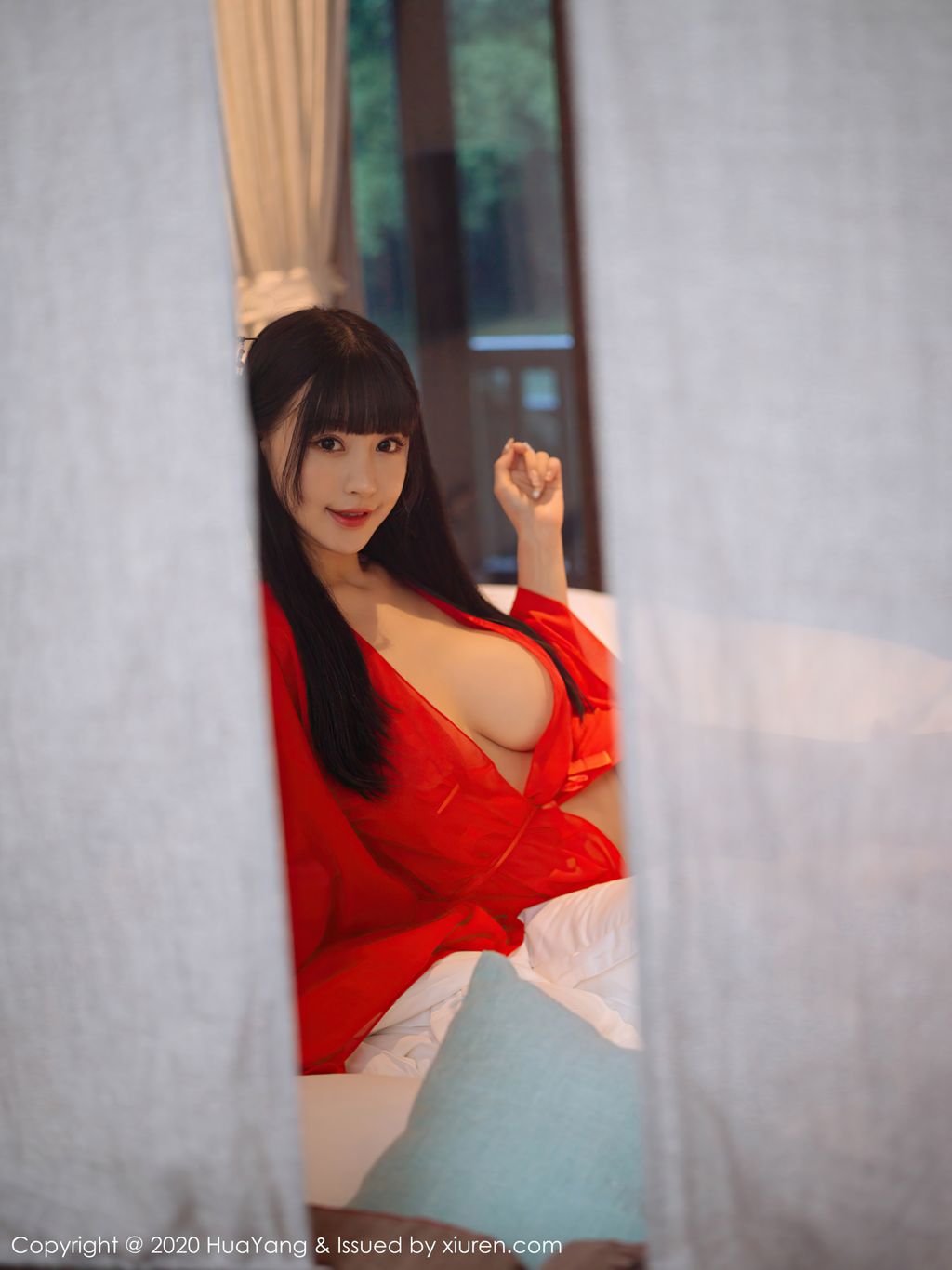 HuaYang Vol 310 Zhu Ke Er 朱 可 儿 Flower 70 photos - 44