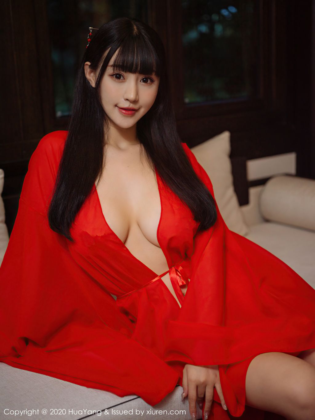 HuaYang Vol 310 Zhu Ke Er 朱 可 儿 Flower 70 photos - 66