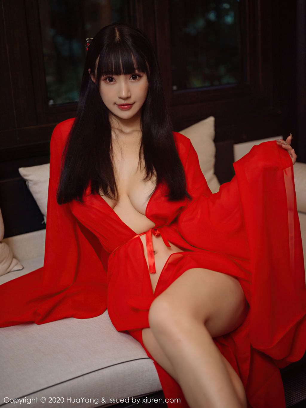 HuaYang Vol 310 Zhu Ke Er 朱 可 儿 Flower 70 photos - 68