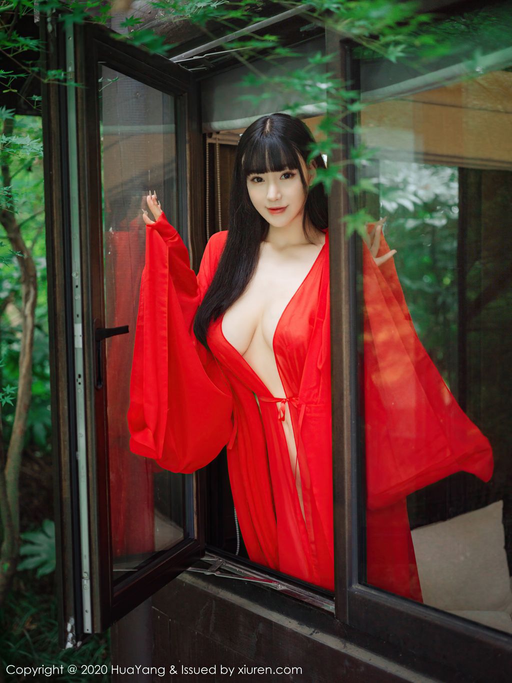 HuaYang Vol 310 Zhu Ke Er 朱 可 儿 Flower 70 photos - 69