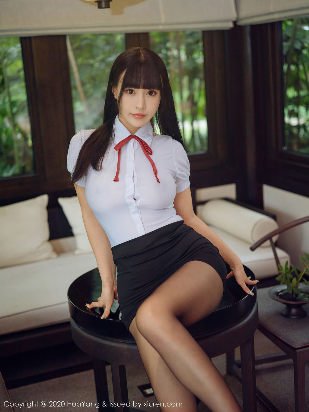 HuaYang Vol 318 Zhu Ke Er 朱 可 儿 Flower 59 photos - 10