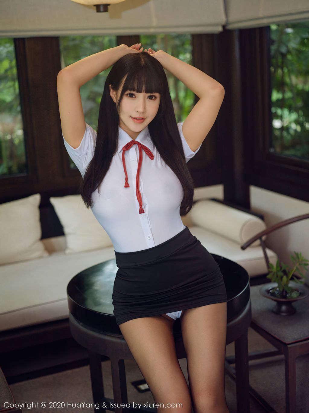 HuaYang Vol 318 Zhu Ke Er 朱 可 儿 Flower 59 photos - 13