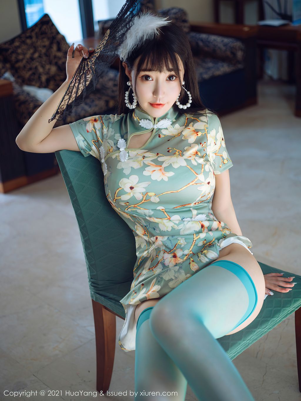HuaYang Vol390 Zhu Ke Er 朱可儿Flower 69 photos - 3