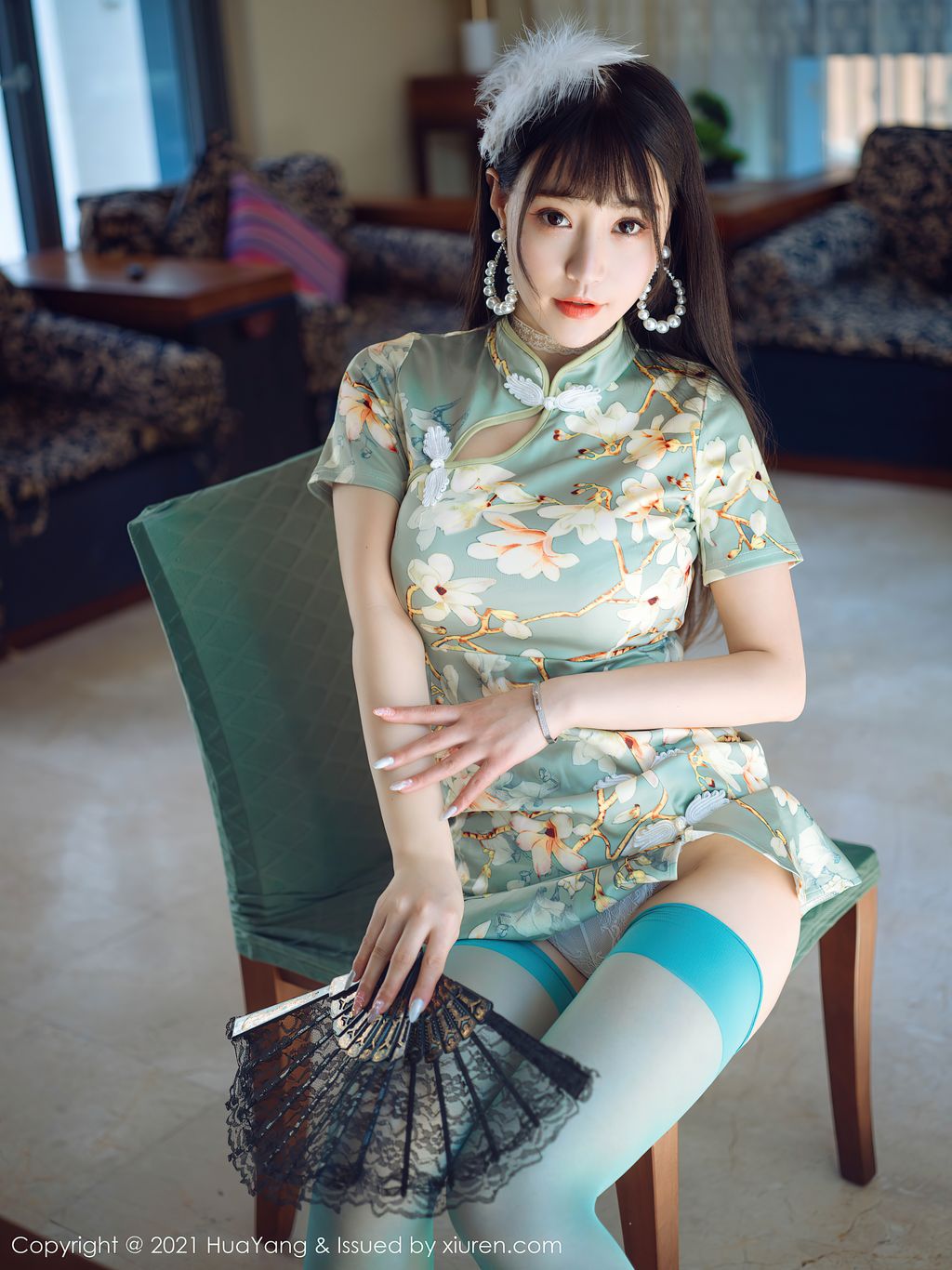 HuaYang Vol390 Zhu Ke Er 朱可儿Flower 69 photos - 5